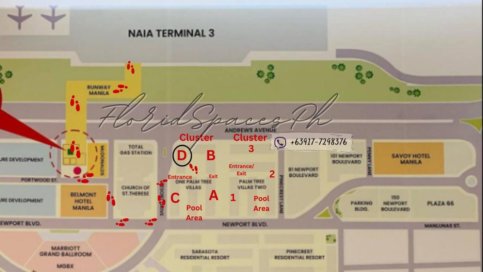 One Palm Tree Villas Condominium - Studio 2Nd Fl With Balcony - Across Terminal 3 Airport Pasay Extérieur photo